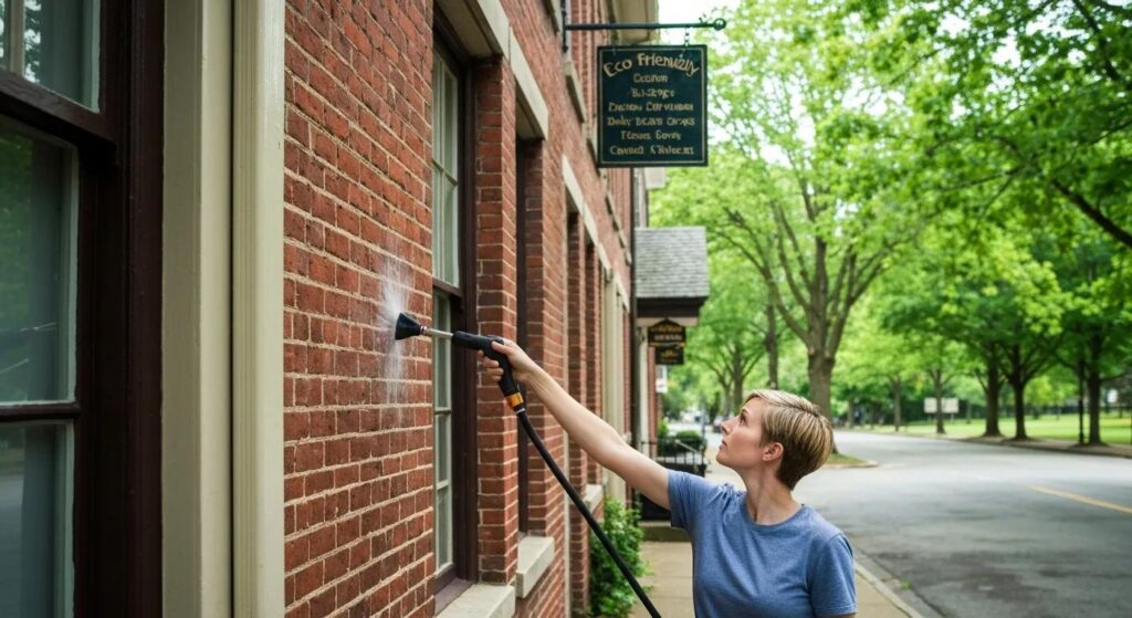 Eco-friendly pressure cleaning techniques preserving local environment