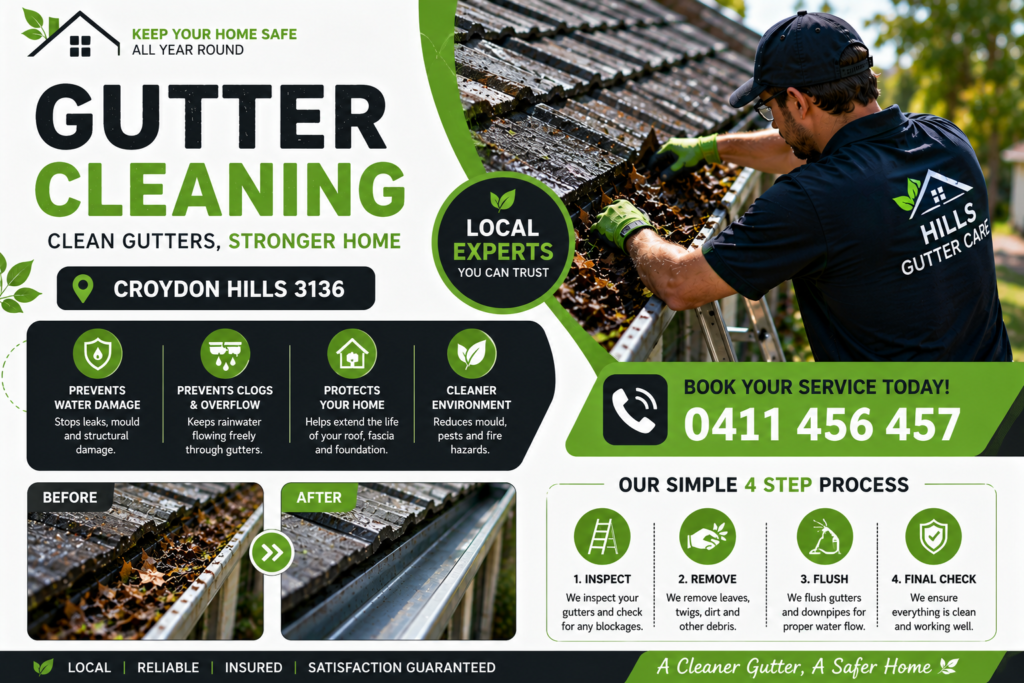 gutter cleaning Croydon Hills VIC