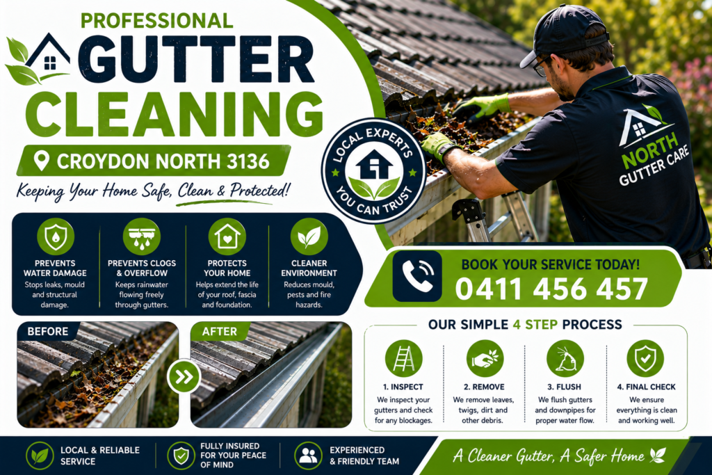 Gutter Cleaning Croydon North VIC 3136 | Eco Green Gutter Cleaning